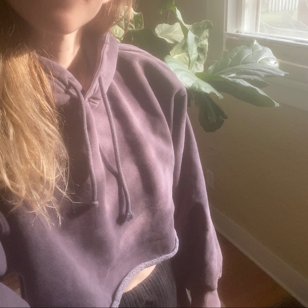 Artizia TNA cropped hoodie - M, mauve